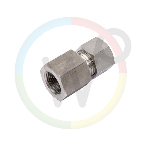 [Ace10406] Acier inoxydable opschroefkoppeling droit 10L x 1/4 « à l'intérieur