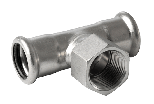 [ACE10520] acier inoxydable mapress T 18 x 1/2 « x 18 mm