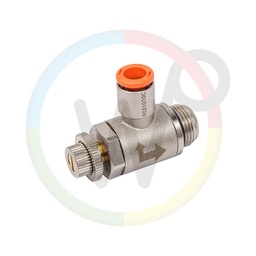 [ACE11841] Valve de contrôle de vitesse carrée 1/4" x 8mm pour vérins DN63