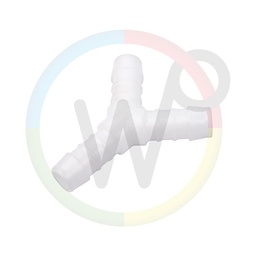 [ACE13058] Connecteur de tuyau en plastique Y 13mm blanc