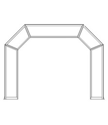 [Ace13602] Holz showboog plexiglas bovendeel melkglas (+100)