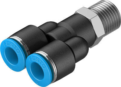 [Ace13986] Y - couplage 1/2 « x 2 fois 12 mm à emboîtement